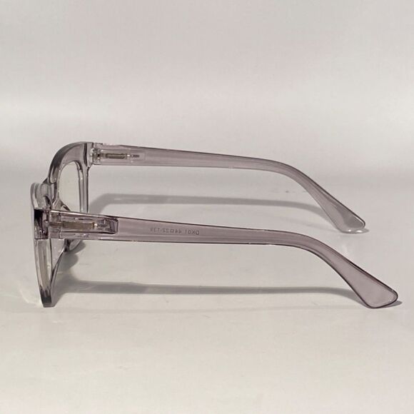 1107 Gretchen Reading Glasses 2.0 Square Eyeglasses Clear Gray Frames NWT - Picture 4 of 9